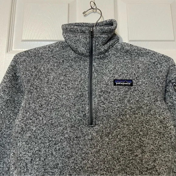 Patagonia Better Sweater Fleece Quarter 1/4 Zip Up Jacket Birch White - Size XS - Picture 5 of 16